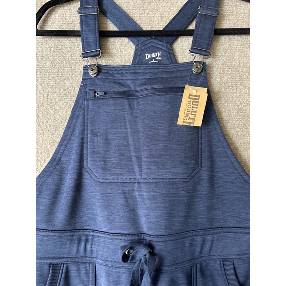 Duluth Trading Company Women's Snagstop Sweats Bib Overalls Woman's Size Small - Picture 3 of 14